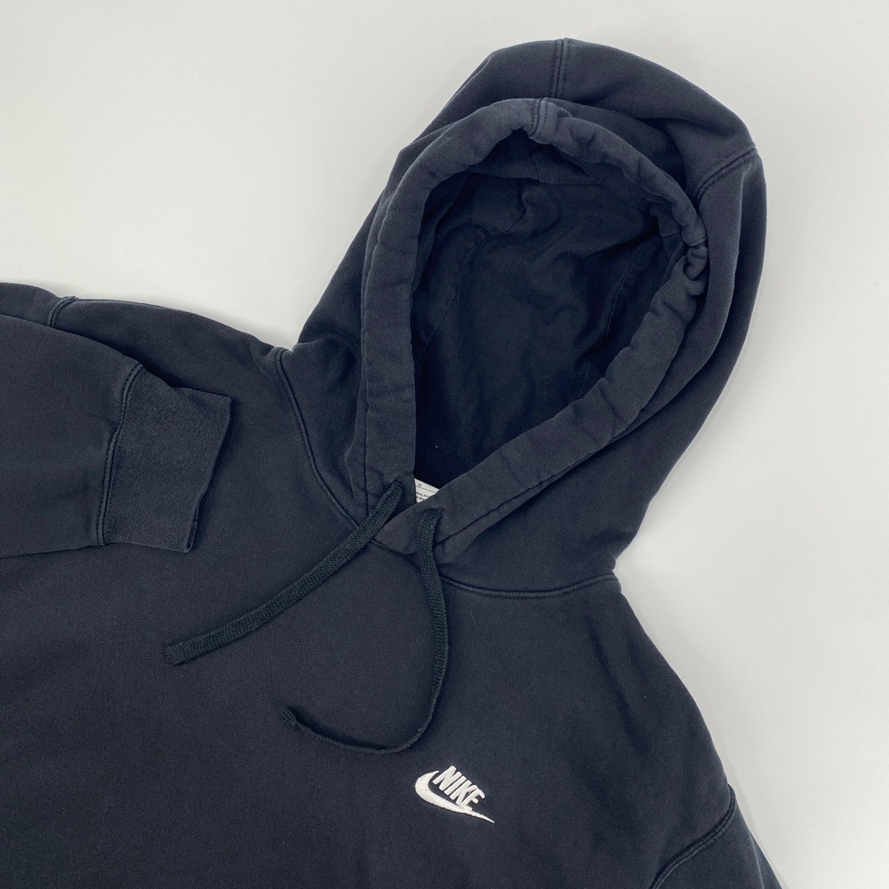 Nike Sportswear Club Fleece Hoodie Mens Large Black Pullover Athleisure Street